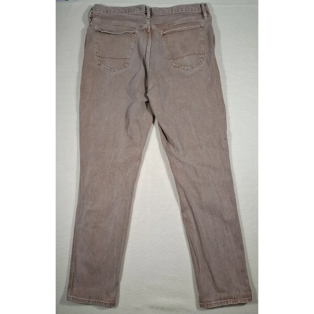 Banana Republic Athletic Fit Jeans Mens 34x32 Brown Light Wash Stretch Denim